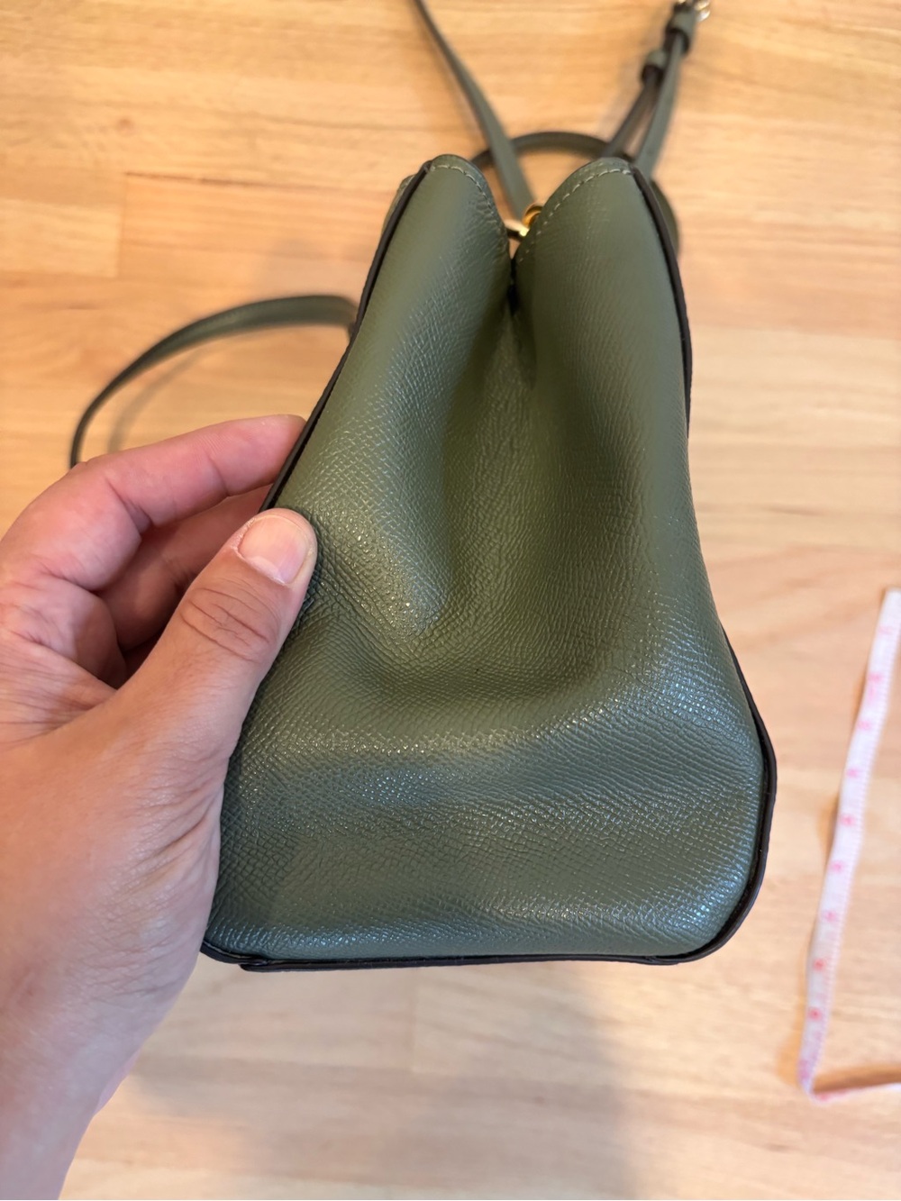 Coach Etta Carryall handbag in olive green color - Picture 10 of 12